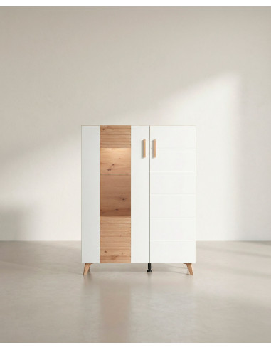 Vitrina baja para salón ELAN vista puerta abierta