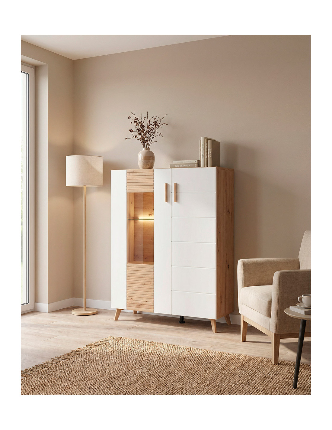 Vitrina baja para salón ELAN barata | Envío rápido y financiación