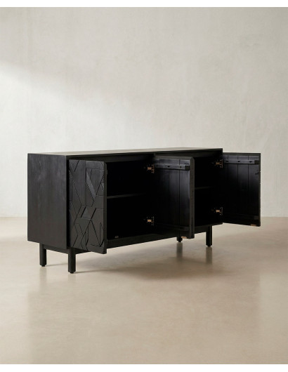 Aparador negro NERO barato – Diseño geométrico negro | Envío rápido y financiación