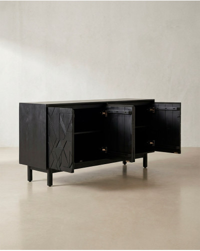 Aparador negro NERO barato – Diseño geométrico negro | Envío rápido y financiación