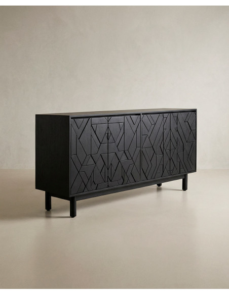 Aparador negro NERO barato – Diseño geométrico negro | Envío rápido y financiación