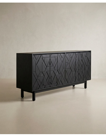 Aparador negro NERO barato – Diseño geométrico negro | Envío rápido y financiación