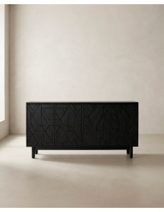 Aparador negro NERO barato – Diseño geométrico negro | Envío rápido y financiación