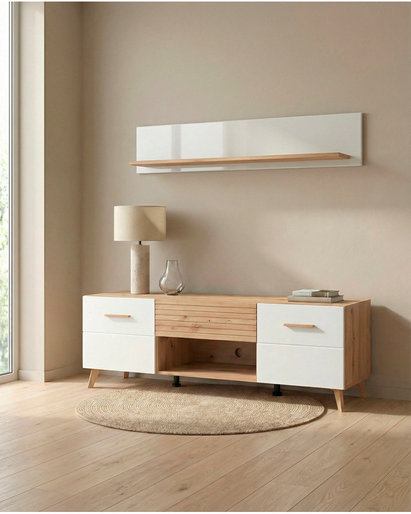 Estante de pared para librería salón ELAN ambiente