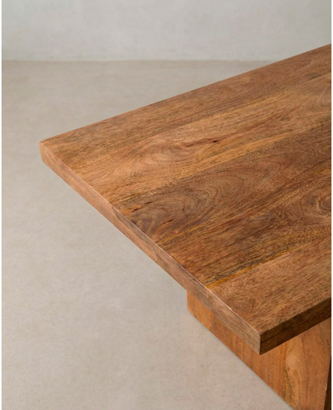 Mesa de centro de madera maciza ELMO barata | Envío rápido y financiación