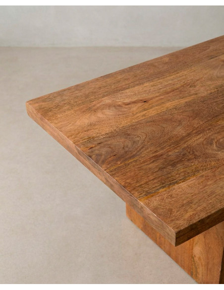 Mesa de centro de madera maciza ELMO barata | Envío rápido y financiación