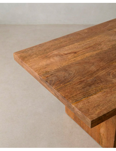 Mesa de centro de madera maciza ELMO barata | Envío rápido y financiación