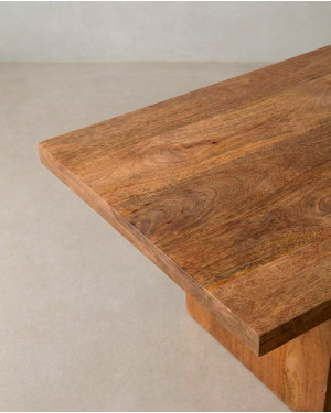 Mesa de centro de madera maciza ELMO barata | Envío rápido y financiación