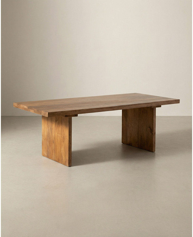 Mesa de centro de madera maciza ELMO barata | Envío rápido y financiación