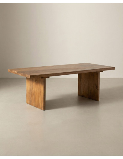 Mesa de centro de madera maciza ELMO barata | Envío rápido y financiación