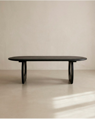 Mesa de centro KORA barata | Envío rápido y financiación | Diseño escultórico en madera de mango