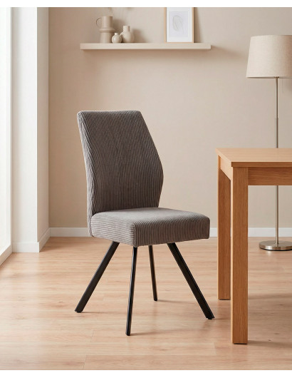 Pack 4 sillas tapizadas asiento con muelles DALA | Envío rápido y financiación