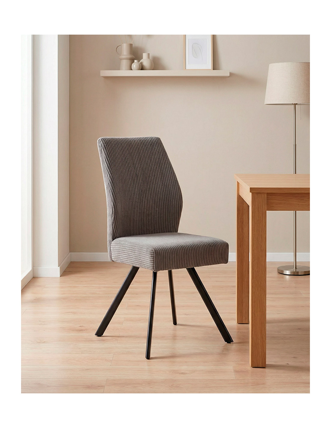 Pack 4 sillas tapizadas asiento con muelles DALA | Envío rápido y financiación