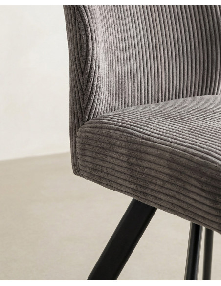 Pack 4 sillas tapizadas asiento con muelles DALA | Envío rápido y financiación