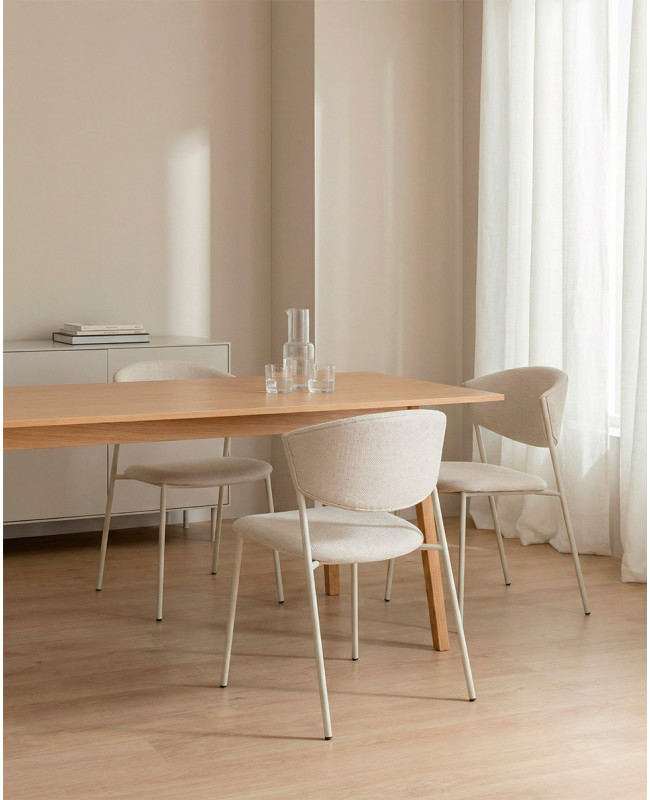 Pack 2 sillas comedor MILA ambiente crema