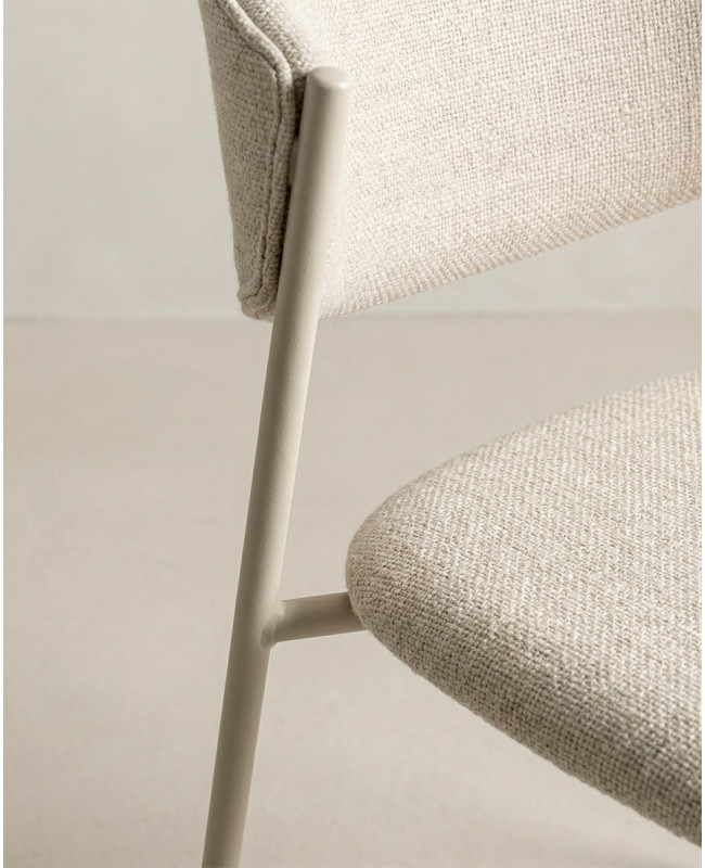 Pack 2 sillas comedor MILA detalle crema