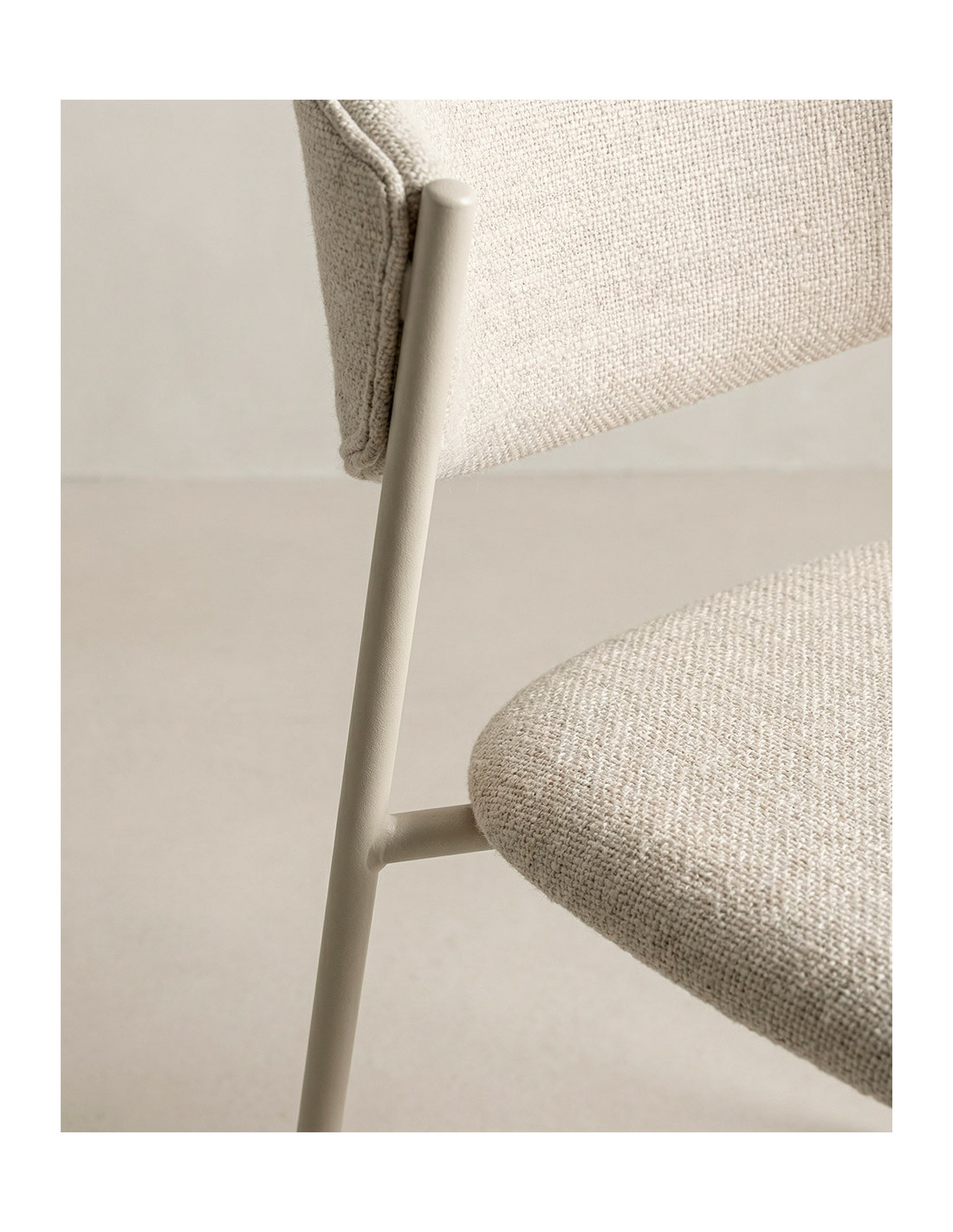 Pack 2 sillas comedor MILA detalle crema