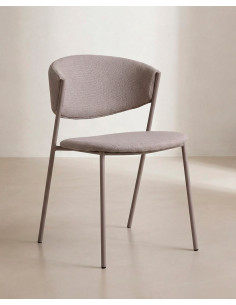 Pack 2 sillas comedor MILA lateral gris