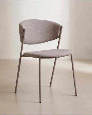Pack 2 sillas comedor MILA lateral gris