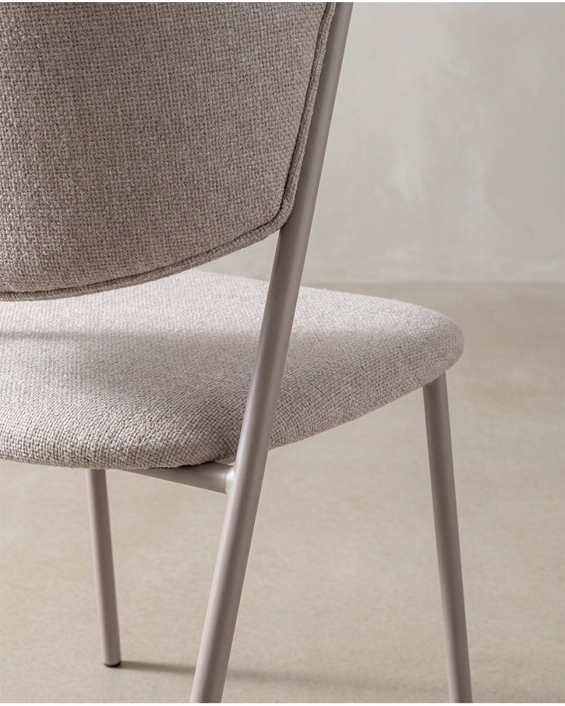 Pack 2 sillas comedor MILA detalle gris
