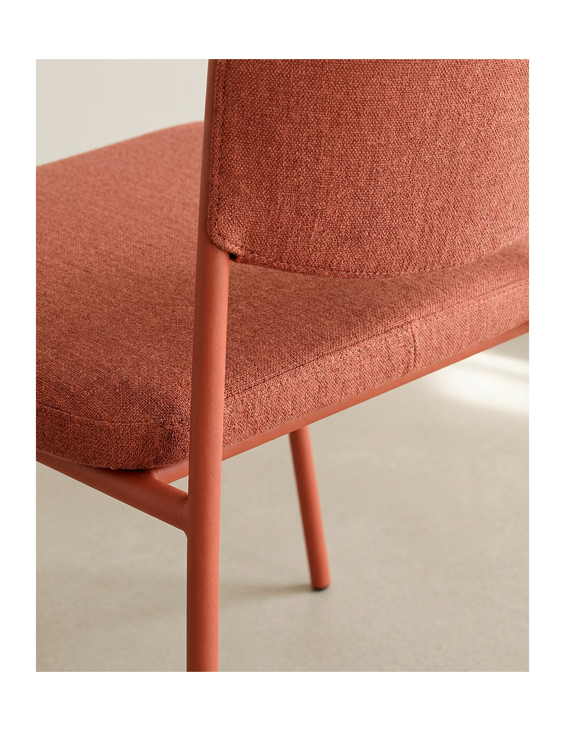 Pack 2 sillas comedor MILA detalle teja
