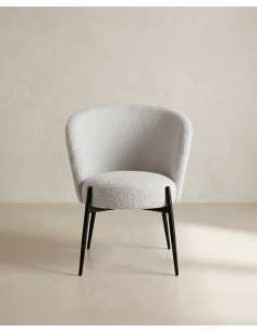 Butaca tapizada NIVA barata con respaldo redondeado | Envío rápido y financiación