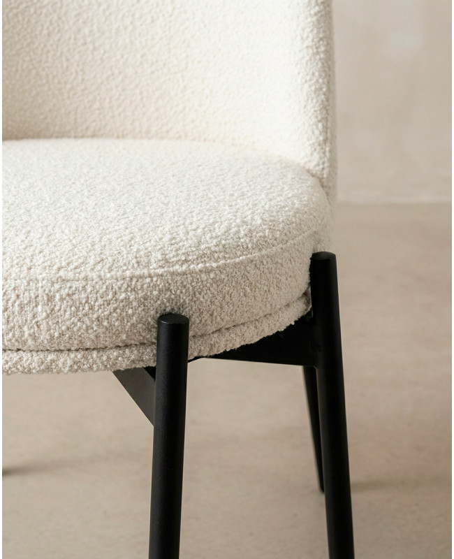 Pack 4 sillas de comedor TENA barato con patas metálicas | Envío rápido y financiación