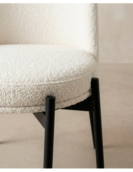 Pack 4 sillas de comedor TENA barato con patas metálicas | Envío rápido y financiación