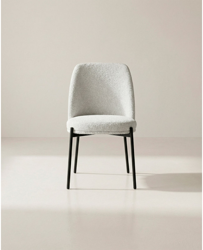 Pack 4 sillas de comedor TENA barato con patas metálicas | Envío rápido y financiación