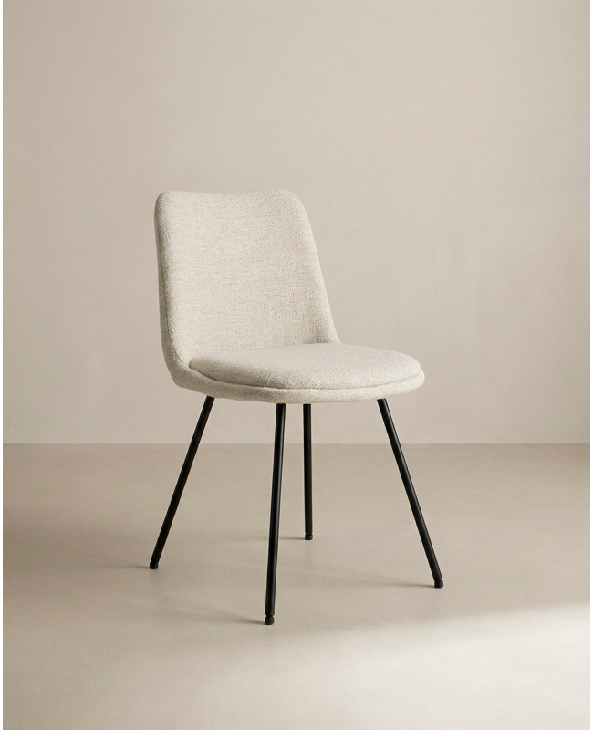 Silla de comedor moderna y barata ORSA con patas metálicas| Envío rápido y financiación