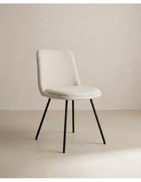 Silla de comedor moderna y barata ORSA con patas metálicas| Envío rápido y financiación