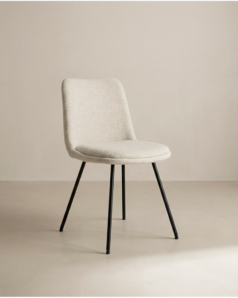 Pack 4 sillas comedor ORSA lateral crema/arena