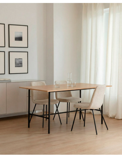 Silla de comedor moderna y barata ORSA con patas metálicas| Envío rápido y financiación