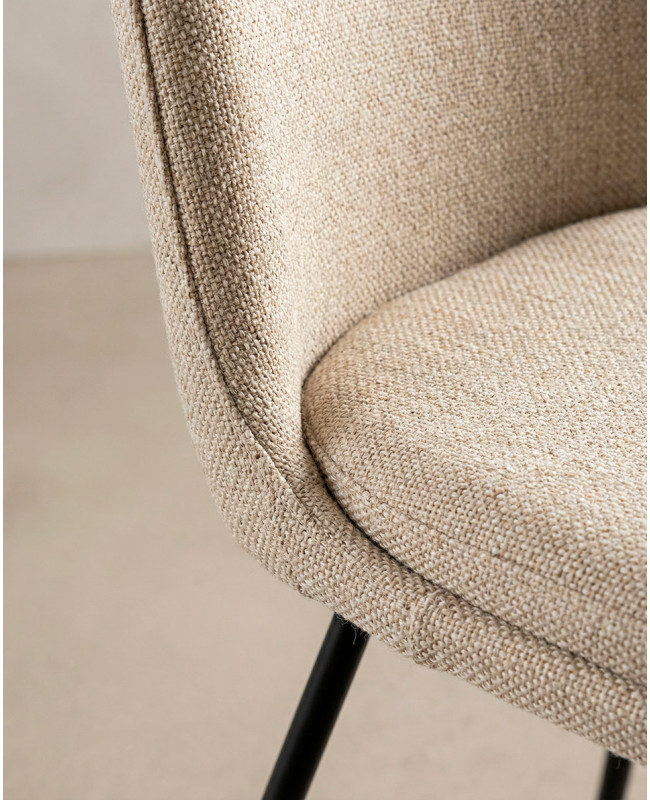 Silla de comedor moderna y barata ORSA con patas metálicas| Envío rápido y financiación