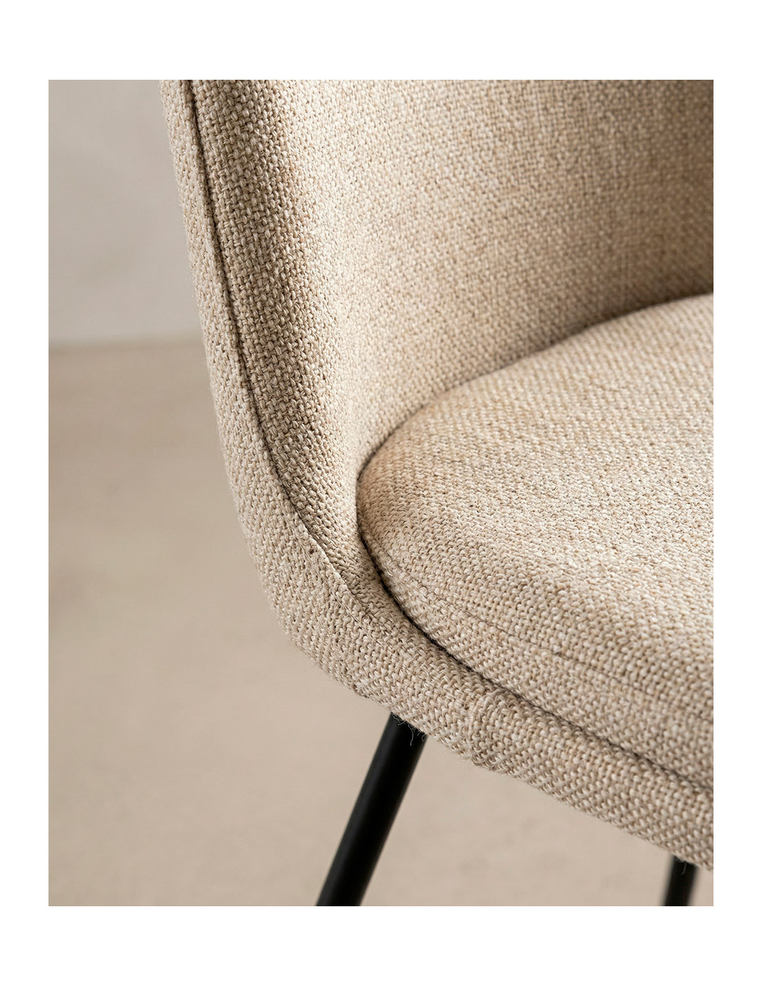 Silla de comedor moderna y barata ORSA con patas metálicas| Envío rápido y financiación