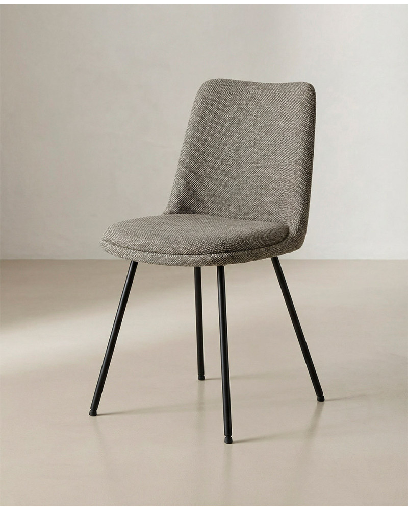 Pack 4 sillas comedor ORSA lateral negro/arena