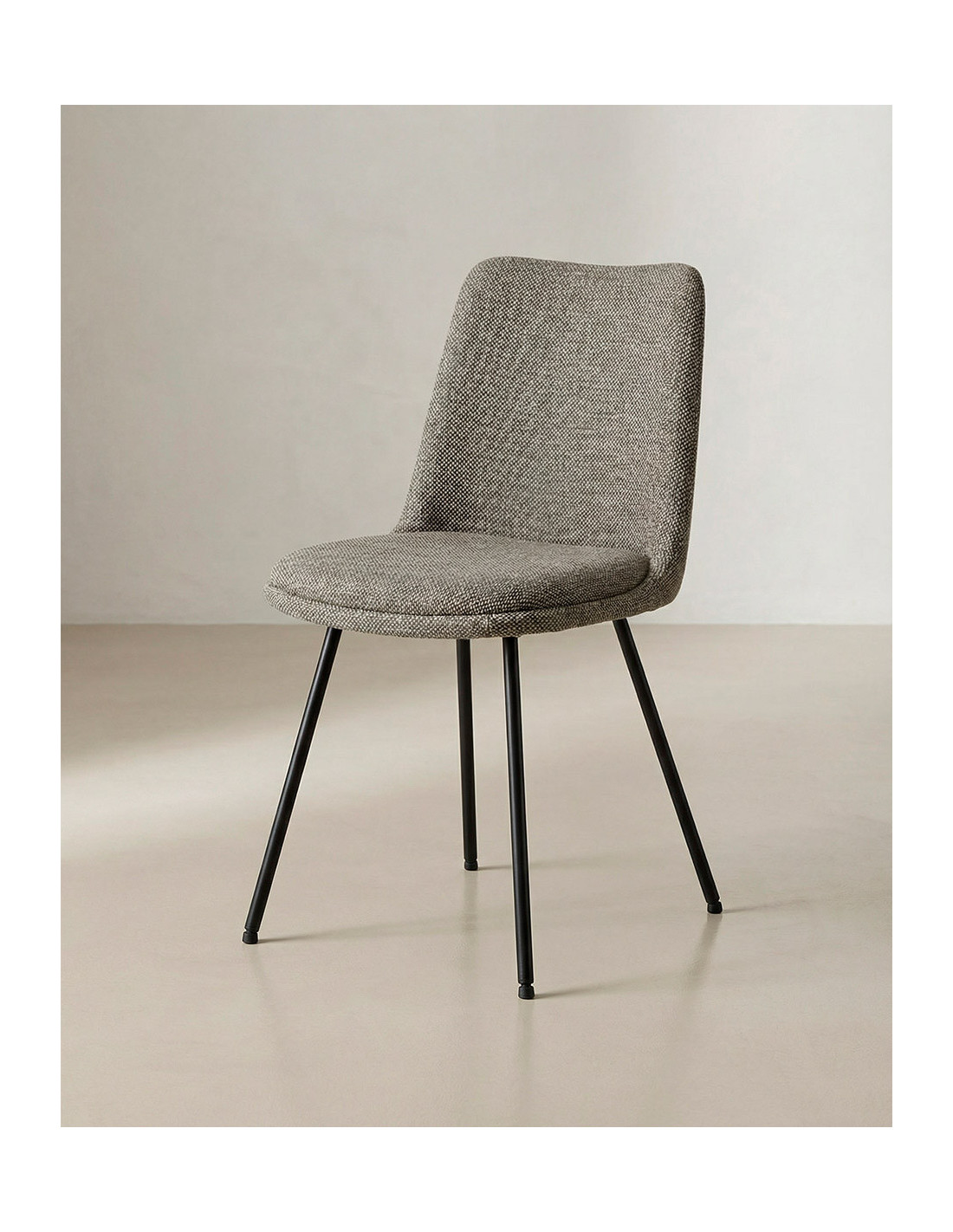 Pack 4 sillas comedor ORSA lateral negro/arena