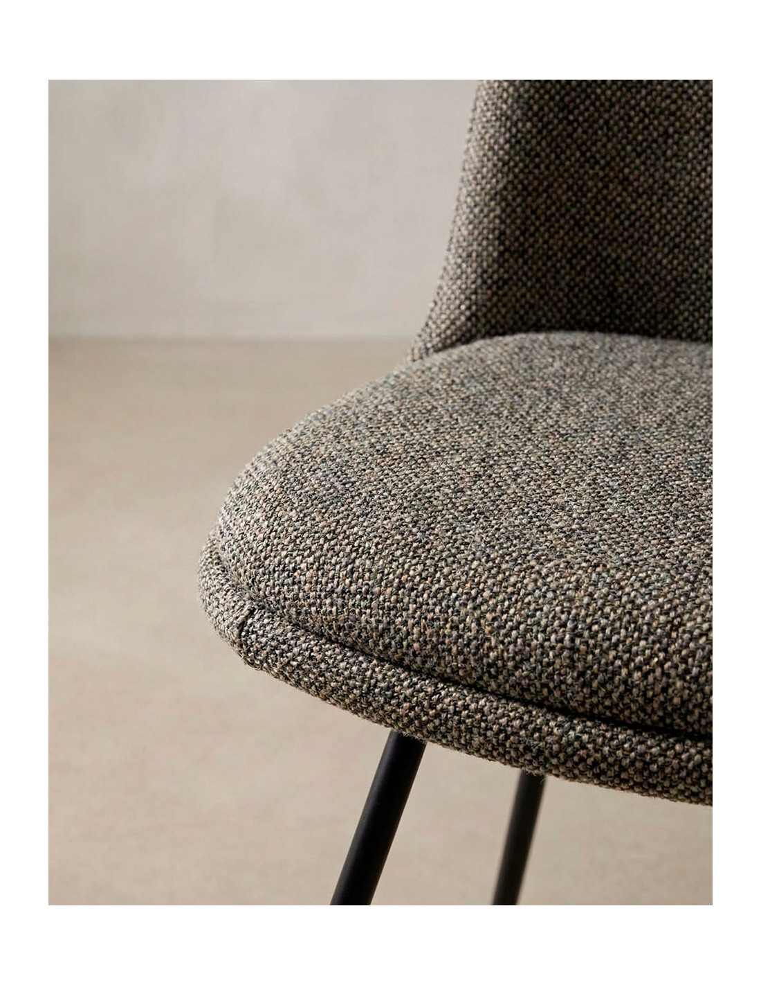 Pack 4 sillas comedor ORSA detalle negro/arena