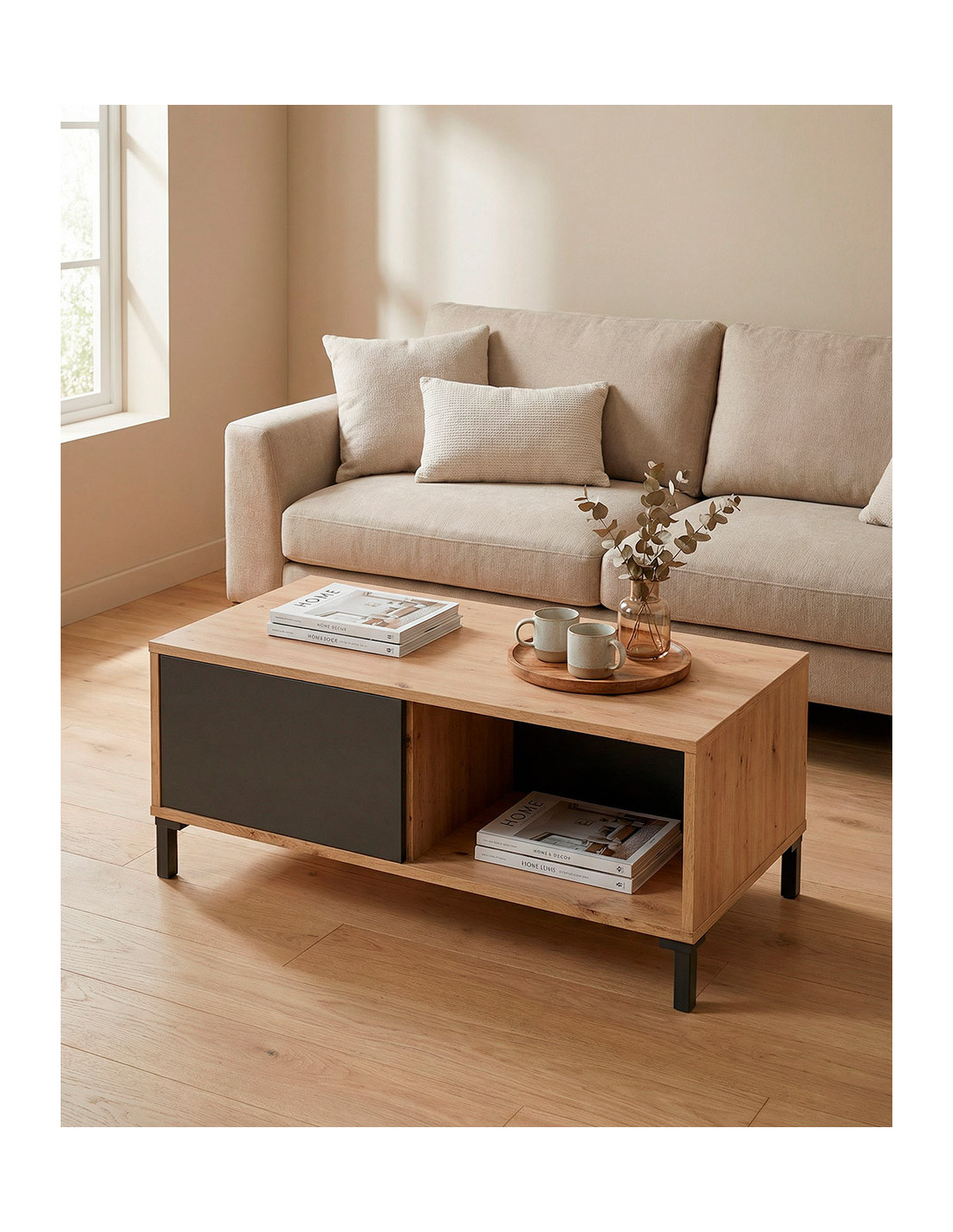 Mesa de centro fija ZIRA barata | Envío rápido y garantía