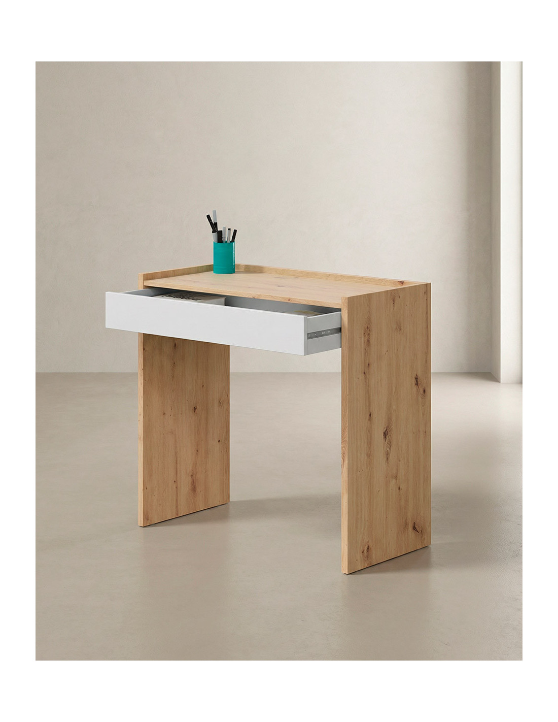 Mesa estudio con cajón TIKA barata | Envío rápido y garantía