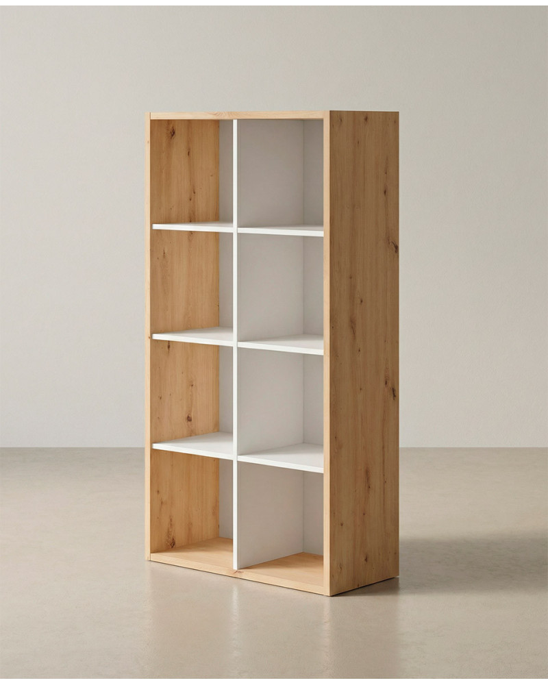 Estanteria 8 huecos TIKA lateral