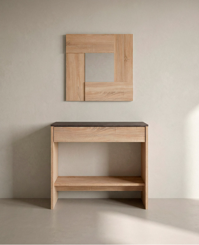 Recibidor con espejo y cajón SERA barato | Envío rápido y financiación