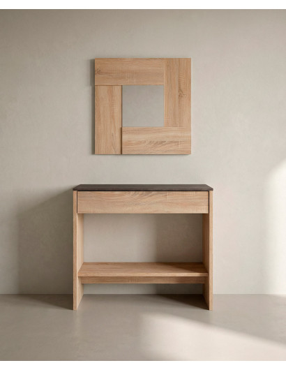 Recibidor con espejo y cajón SERA barato | Envío rápido y financiación