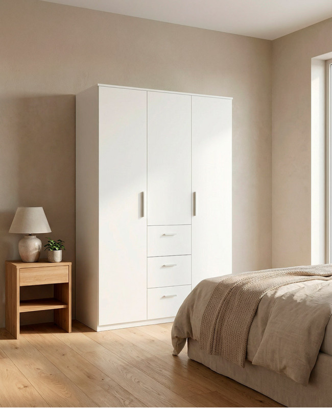 Armario 2 puertas y 3 cajones TORI barato | Envío rápido y financiación