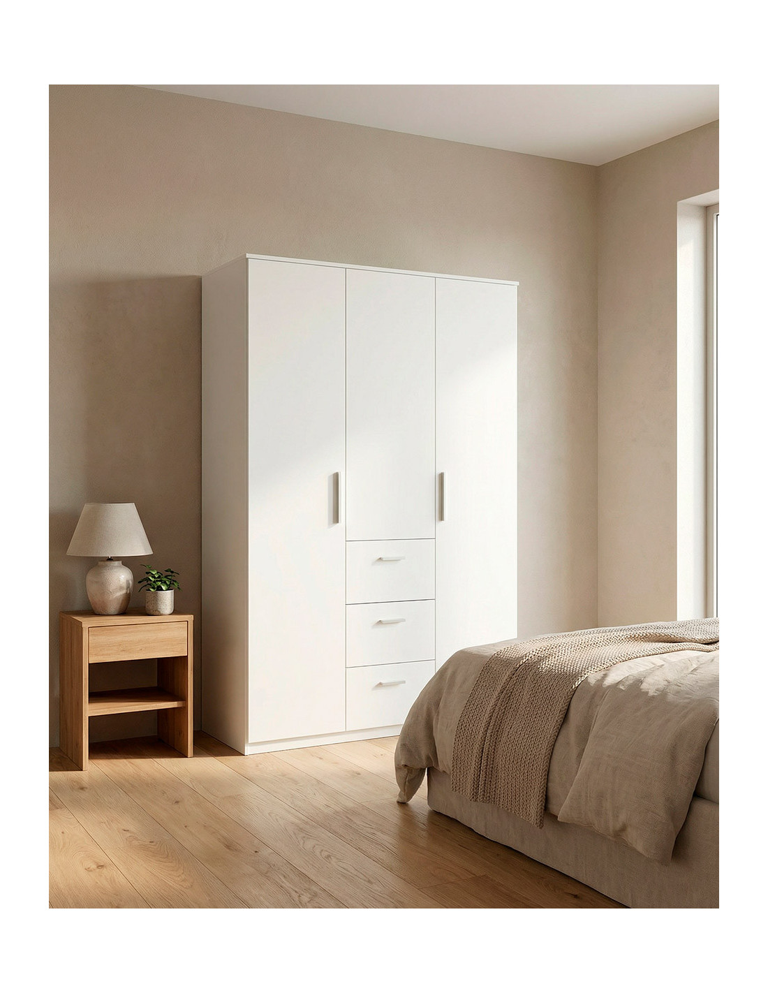 Armario 2 puertas y 3 cajones TORI barato | Envío rápido y financiación