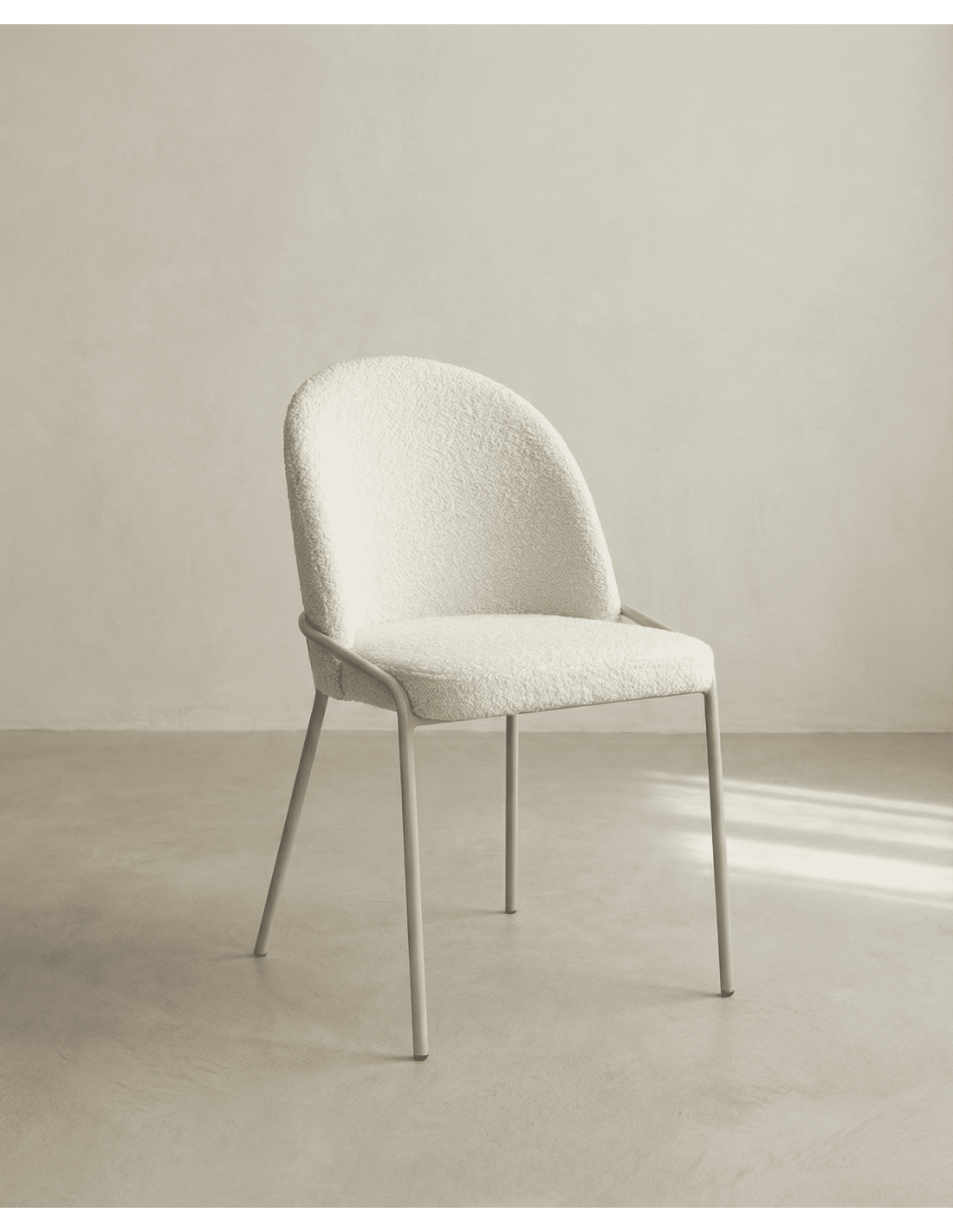 Pack 4 sillas comedor BELA lateral crema