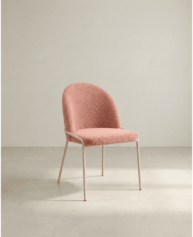 Pack 4 sillas comedor BELA lateral rosa