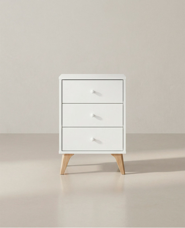 Mesita de noche 3 cajones BIRA barata | Envío rápido y financiación