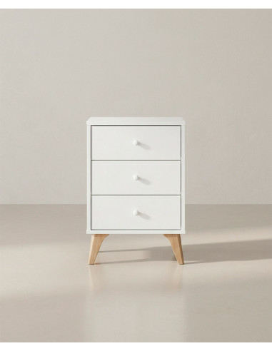 Mesita de noche 3 cajones BIRA barata | Envío rápido y financiación