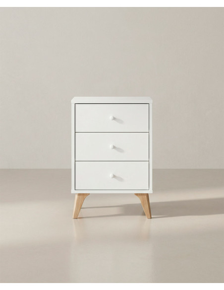 Mesita de noche 3 cajones BIRA barata | Envío rápido y financiación